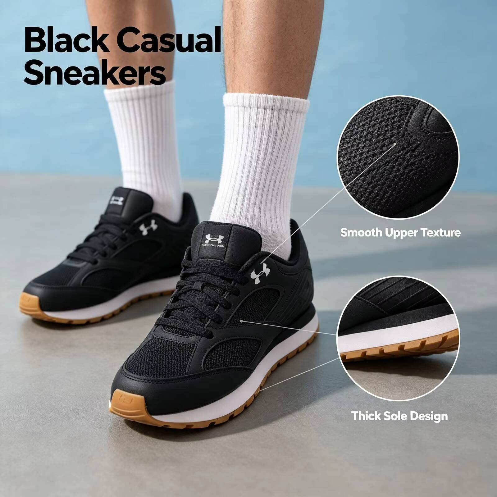 Air Cushion Jogger Shoes Men - حذاء جري رياضي جديد من Under
