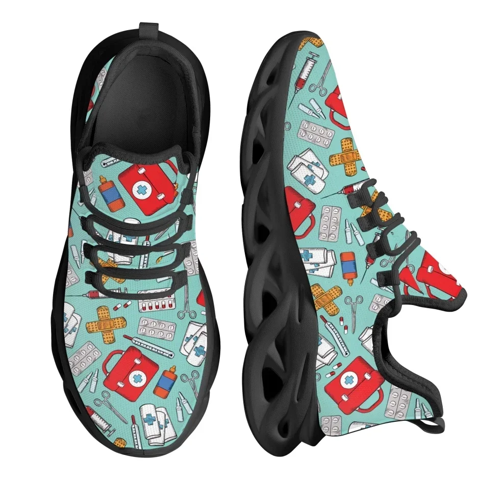 أحذية رياضية نسائية مصممة خصيص - مراجعة Knit Fabric Lace Up Sneakers وسعره